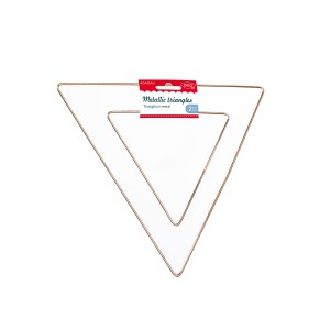 Art & Craft si Artizanat - Accesorii craft - ad445au triunghiuri metal daco 3 buc