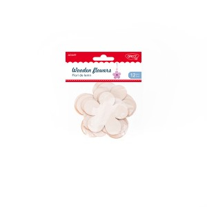 Art & Craft si Artizanat - Accesorii craft - ad449 flori de lemn daco 3 buc