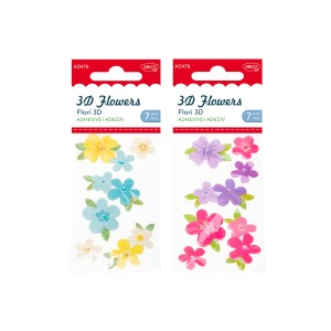 Art & Craft si Artizanat - Accesorii craft - ad478 flori 3d daco 3 buc