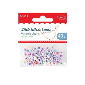 Art & Craft si Artizanat - Accesorii craft - ad514 margele literici inimi daco