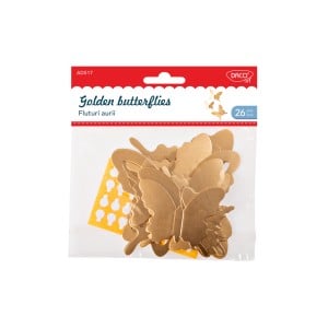Art & Craft si Artizanat - Accesorii craft - ad517 fluturi aurii daco