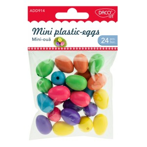 Art & Craft si Artizanat - Accesorii craft - ad914 mini oua plastic 2.5 cm daco 3 buc