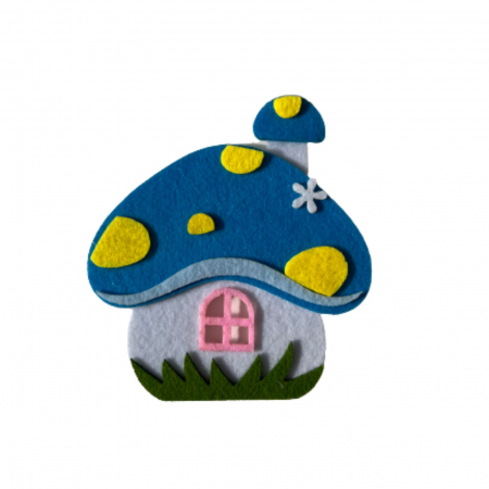 Art & Craft si Artizanat - Accesorii craft din pasla, fetru tare, Casuta - Micostore.ro