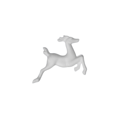 Figurine de pictat, Ipsos, Lemn, Polistiren - Accesorii craft - ren, 10x12cm, polistiren HD, Colorarte, ONRNU