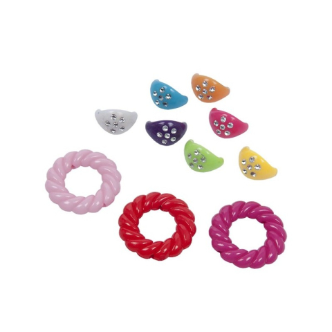 Accesorii Craft - Accesorii creatie - bijuterii plastic, diverse culori, 20mm, set 20-50 buc, Colorarte