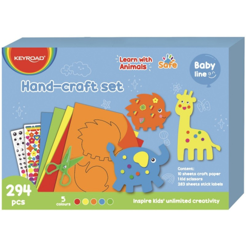 Accesorii Craft - Accesorii creatie - cartoane de decupat, Baby Line, 294 piese, Keyroad, KR972357