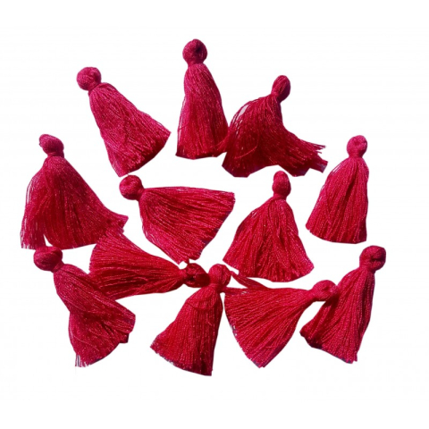 Accesorii Craft - Accesorii creatie - ciucurasi textil, culori uni, set 12 buc, Colorarte