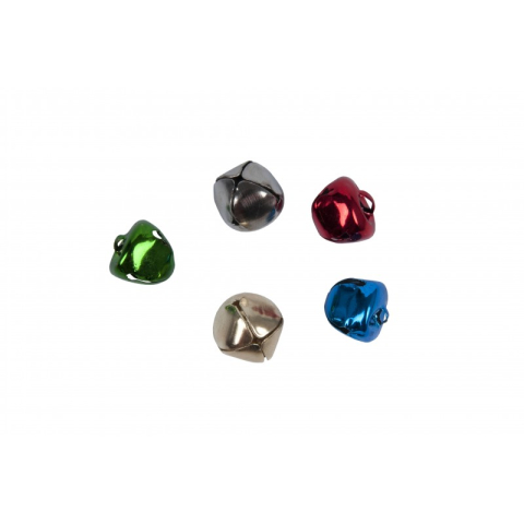 Art & Craft si Artizanat - Accesorii creatie - clopotei rotunzi metal, diverse culori, 15mm, VRAC, set 1000 buc, Colorarte