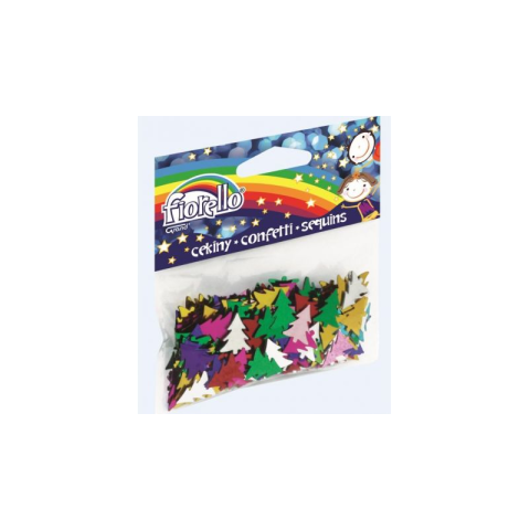 Art & Craft si Artizanat - Accesorii creatie - confetti, 14x16mm, braduti, Fiorello, GR-K141 / 170-2264