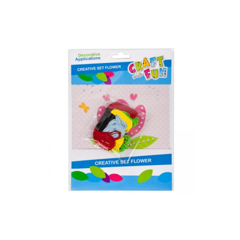 Accesorii creatie - floare, kit creativ sfoara, Craft with Fun, 445961 [1]