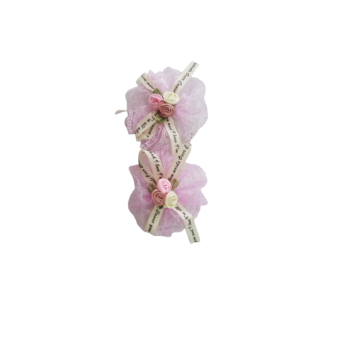 Accesorii Craft - Accesorii creatie - flori textil, pentru cusunt pe dantela, set 2 buc, Colorarte