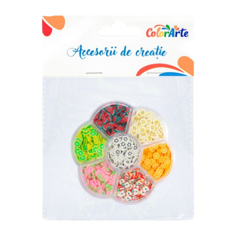 Art & Craft si Artizanat - Accesorii creatie - fructe, diverse culori, cutie floare, Colorarte MTCR-7HPB5