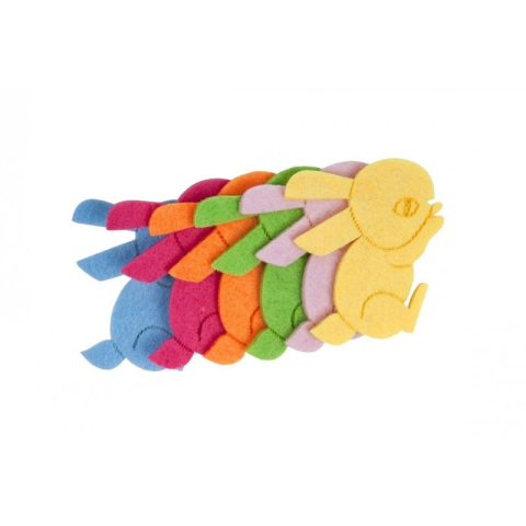Art & Craft si Artizanat - Accesorii creatie - iepure fetru, set 5-6 buc, Colorarte