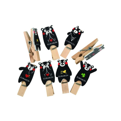 Accesorii Craft - Accesorii creatie - lemn - carlig ursulet, natur, 2.5cm, set 10 buc, Colorarte