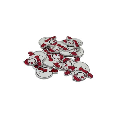 Accesorii Craft - Accesorii creatie - lemn - Om de zapada, set 12 buc, Colorarte