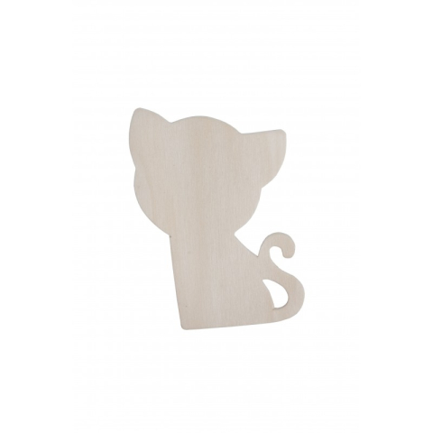 Art & Craft si Artizanat - Accesorii creatie - lemn - pisici, set 4 buc, Colorarte