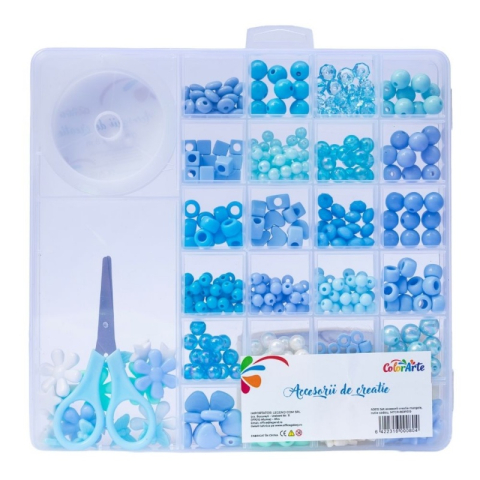 Art & Craft si Artizanat - Accesorii creatie - margele perle, cutie cadou, Colorarte MTCR-BDPB19