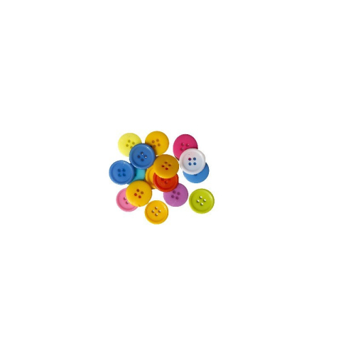 Art & Craft si Artizanat - Accesorii creatie - nasturi mari plastic, diverse culori, 20mm, VRAC, set 1000 buc, Colorarte