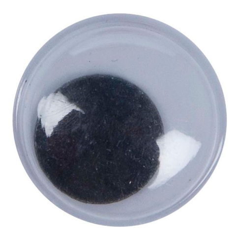 Art & Craft si Artizanat - Accesorii creatie - ochisori mari plastic, negru, 10mm, set 90 buc, Colorarte