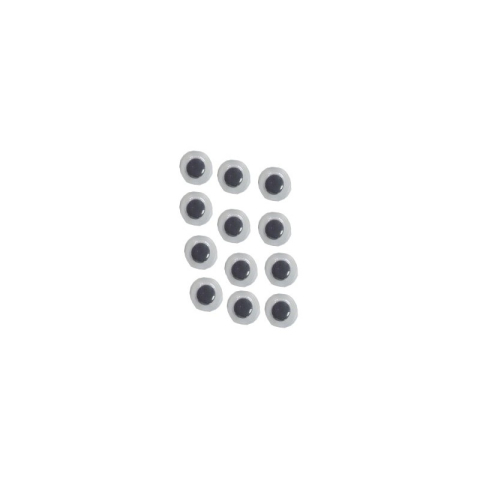 Art & Craft si Artizanat - Accesorii creatie - ochisori mari plastic, negru, 12mm, VRAC, set 4000 buc, Colorarte