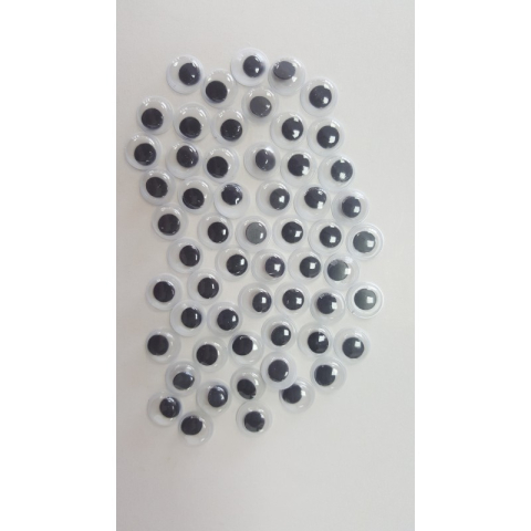 Accesorii creatie - ochisori mari plastic, negru, 12mm, VRAC, set 4000 buc, Colorarte [1]
