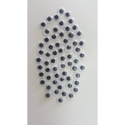 Art & Craft si Artizanat - Accesorii creatie - ochisori mici plastic, negru, 6mm, VRAC, set 20000 buc, Colorarte