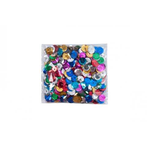 Accesorii creatie - paiete metal, 6mm, set 10-14g, Colorarte [1]