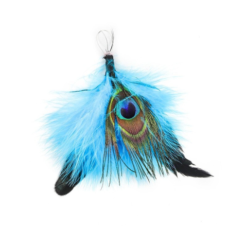 Accesorii creatie - pene, 14-16cm, paun, set 3 buc, Fiorello, GR-FE018 / 170-2622 [1]