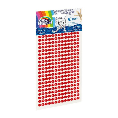 Art & Craft si Artizanat - Accesorii creatie - perle plastic, rosu, 3mm, set 260 buc, Fiorello, GR-PS162-4 / 170-2577