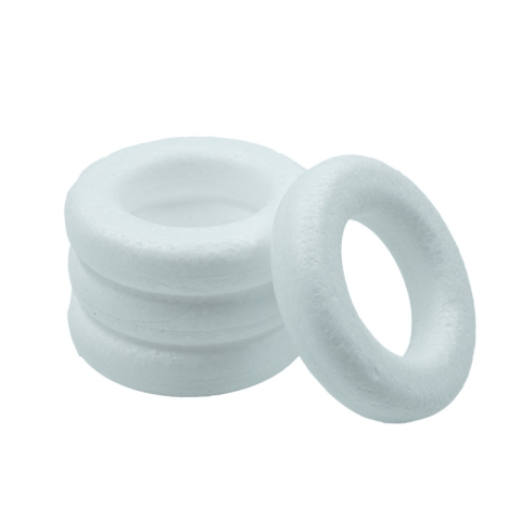 Accesorii creatie - polistiren - cerculete albe, 8cm, set 4 buc, Colorarte [1]