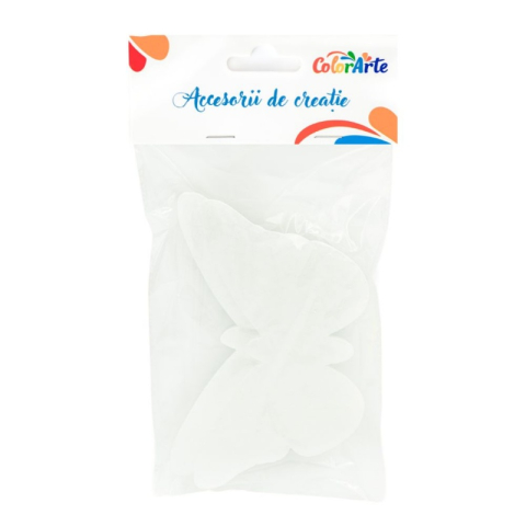 Art & Craft si Artizanat - Accesorii creatie - polistiren - fluture, 16cm, set 2 buc, Colorarte