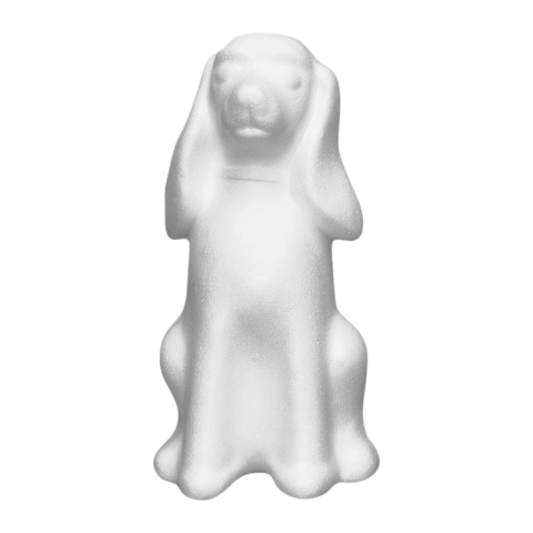 Art & Craft si Artizanat - Accesorii creatie - polistiren HD - caine, alb, 12x25x18.5cm, Colorarte