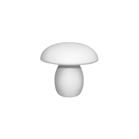 Art & Craft si Artizanat - Accesorii creatie - polistiren HD - ciuperca, alb, 8.5x8.5cm, Colorarte