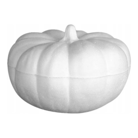 Art & Craft si Artizanat - Accesorii creatie - polistiren HD - dovleac, alb, 12.5x8.5x12.5cm, Colorarte