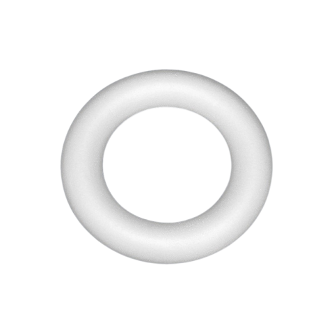 Art & Craft si Artizanat - Accesorii creatie - polistiren HD - inel, alb, 25x5cm, Colorarte