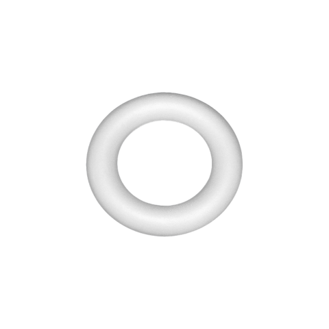 Accesorii creatie - polistiren HD - inel, alb, 25x5cm, Colorarte [1]