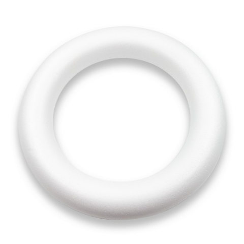 Figurine de pictat, Ipsos, Lemn, Polistiren - Accesorii creatie - polistiren HD - inel, alb, 30x5cm, Colorarte