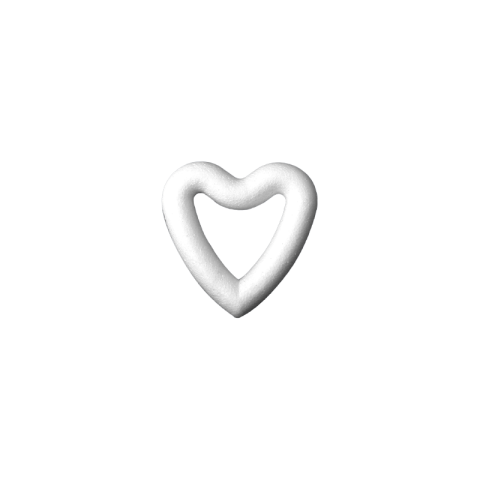 Accesorii creatie - polistiren HD - inima, alb, 8.5x9x1.8cm, Colorarte [1]