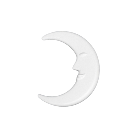 Art & Craft si Artizanat - Accesorii creatie - polistiren HD - luna, alb, 12cm, Colorarte