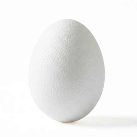 Figurine de pictat, Ipsos, Lemn, Polistiren - Accesorii creatie - polistiren HD - ou, alb, 4x6cm, Colorarte