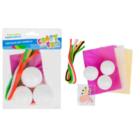 Art & Craft si Artizanat - Accesorii creatie - polistiren - kit creativ, alb, Craft With Fun, 445964