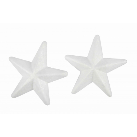 Art & Craft si Artizanat - Accesorii creatie - polistiren - steluta, alb, 12cm, set 2 buc, Colorarte
