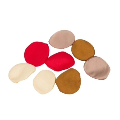 Art & Craft si Artizanat - Accesorii creatie ROSEPETAL-34, petale textura matase, nuante de rosu, set 200 buc