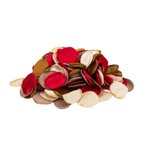 Accesorii creatie ROSEPETAL-34, petale textura matase, nuante de rosu, set 200 buc [2]