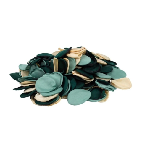 Accesorii creatie ROSEPETAL-34, petale textura matase, nuante de verde, set 200 buc [2]