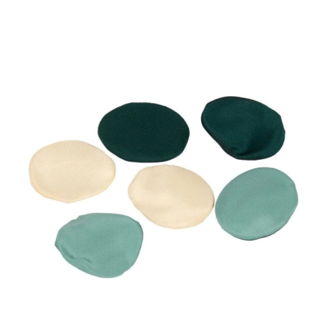 Art & Craft si Artizanat - Accesorii creatie ROSEPETAL-34, petale textura matase, nuante de verde, set 200 buc