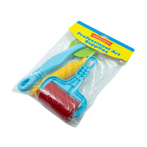 Accesorii creatie - unelte plastic modelaj Colorarte HMS1040A, didactic, rotativ, set 3 buc [1]