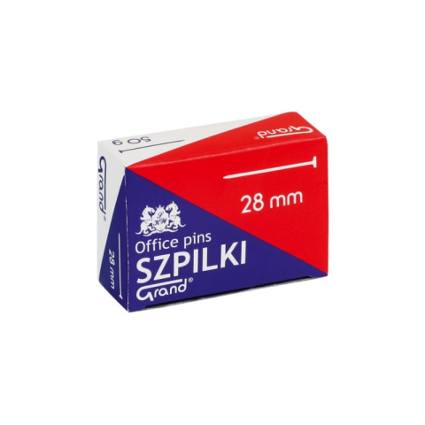 Birotică și Papetărie - Ace cu gamalie Grand 110-1380, metalice, 28mm, argintii, cutie 50g