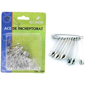 Birotică și Papetărie - Ace siguranta 100/cut 30mm ecada 11230 12 buc