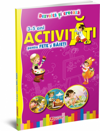 Cărți Educative, Activități - Carte de colorat cu activitati, A4, 128 pagini - Micostore.ro